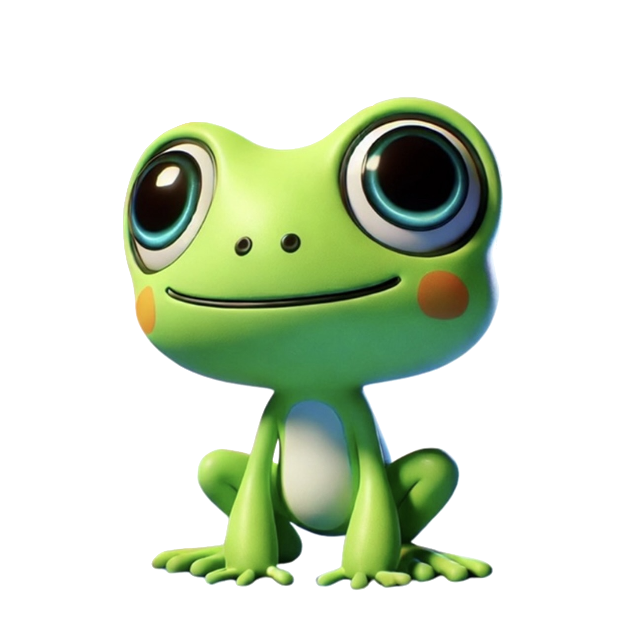 Finny the Frog — mascot for Finny & Flo